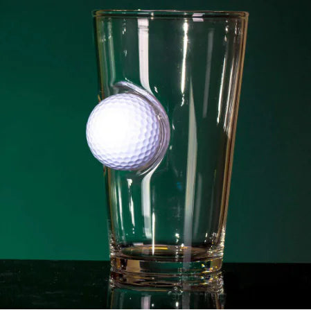 Golf Ball Beer Mug - Unique Glass Cup