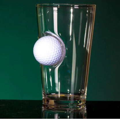 Golf Ball Beer Mug - Unique Glass Cup