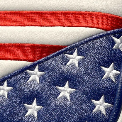 USA Embroidered PU Leather Golf Putter Headcovers