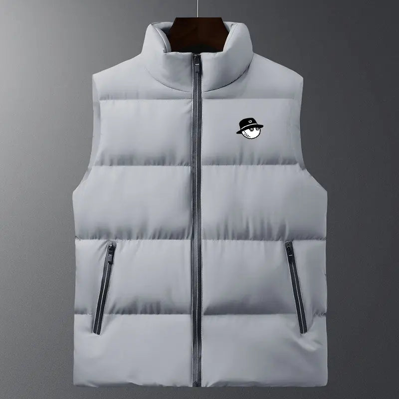 Men's Windproof Casual Golf Vest in Cotton & Polyester