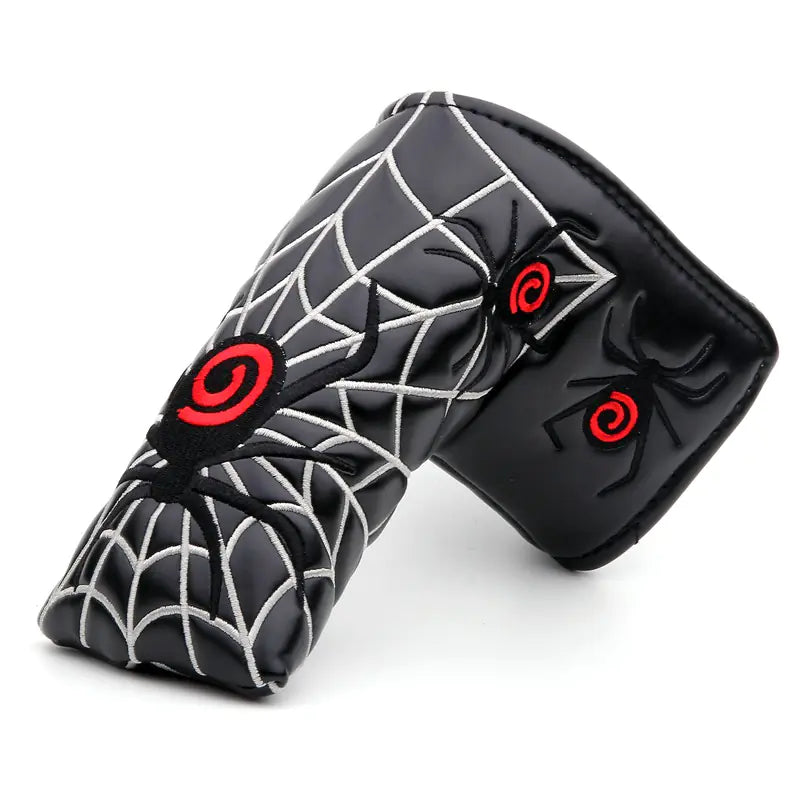 Spider Embroidered Golf Putter Head Cover