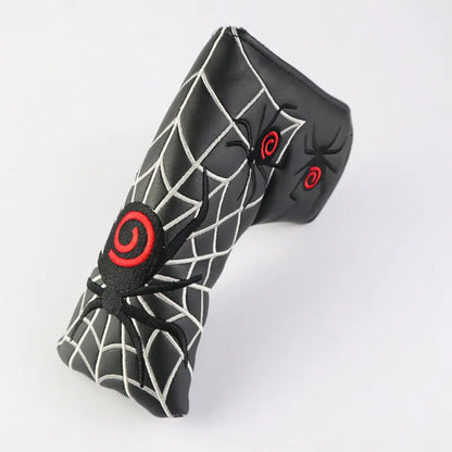 Spider Embroidered Golf Putter Head Cover